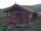 Arbeid med Vikebukt stavlaft hytte nesten ferdig