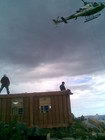 Arbeidet med Vikebukt Stavlaft hytte - bistand av helikopter er nødvendig (1)
