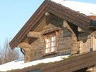 Attic of the Holmen laftehytte with small window