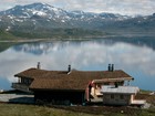Marvellous view to the norwegian lakae and Torolmen laftehytte